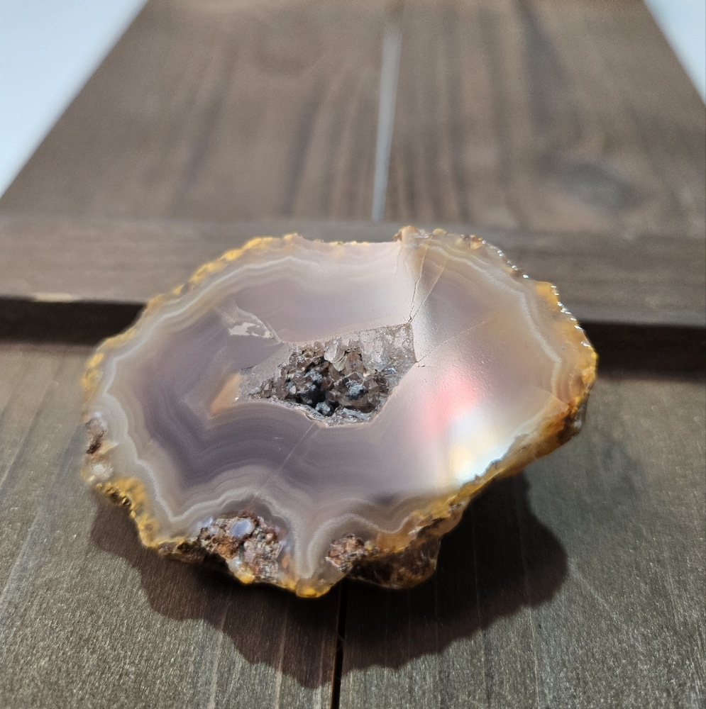 Coyamito Purple Lace Crystal Agate Laguna Mexico - Picture 3 of 14